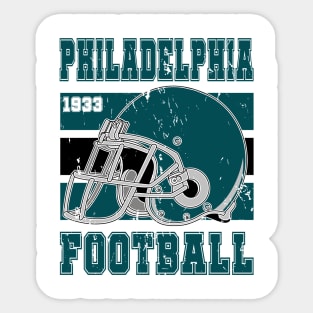 Philadelphia Retro Football Sticker